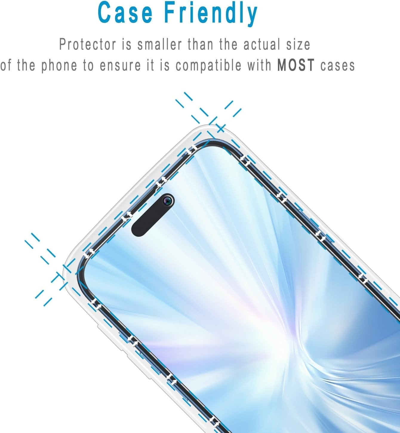 2PCS Privacy Screen Protector & Camera Lens Protector for iPhone 15 Pro Max 6.7