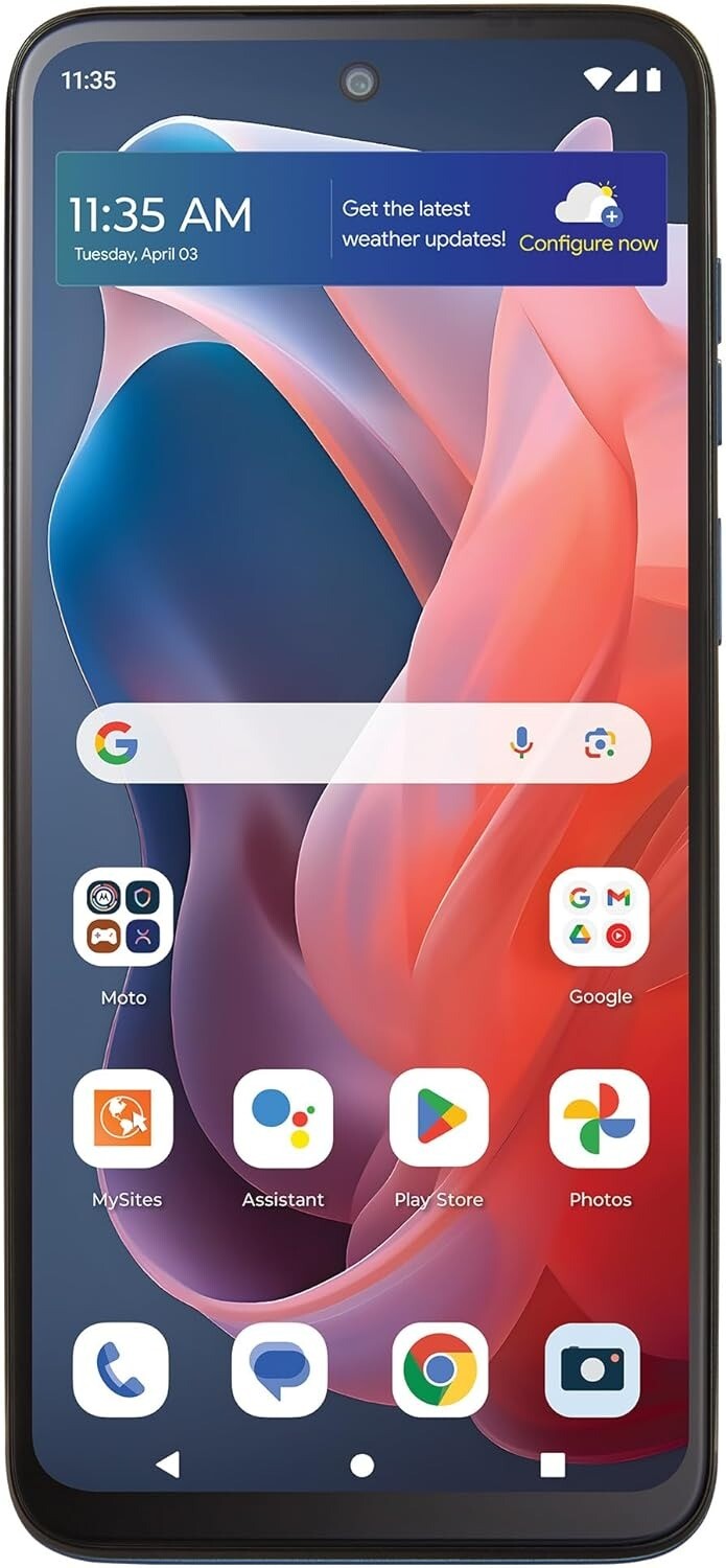 Motorola Tfmtxt2413vcpwp Moto G 64GB Sapphire Blue LTE Tracfone Locked Prepaid