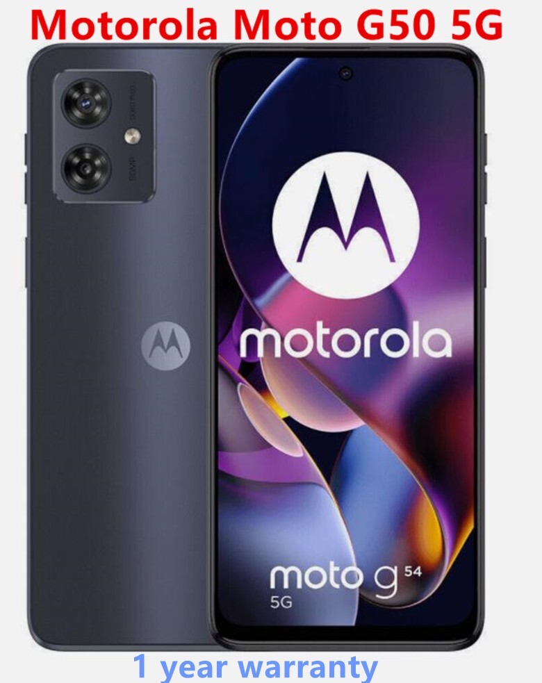 Unlocked Motorola Moto G50 5G 48MP 128GB+4GB Dual Sim Smartphone –New Sealed