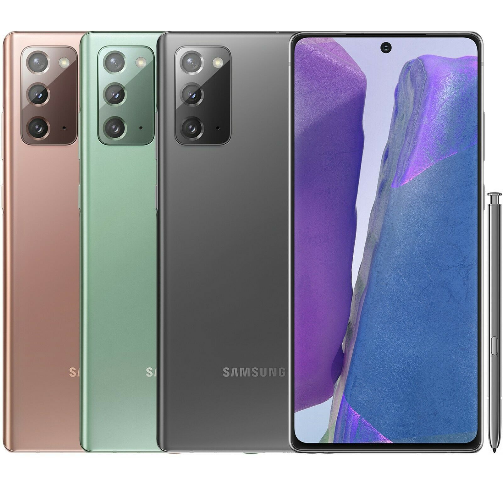 NEW Samsung Galaxy Note 20 5G SM-N981U1 128GB Unlocked All Carriers – All Colors