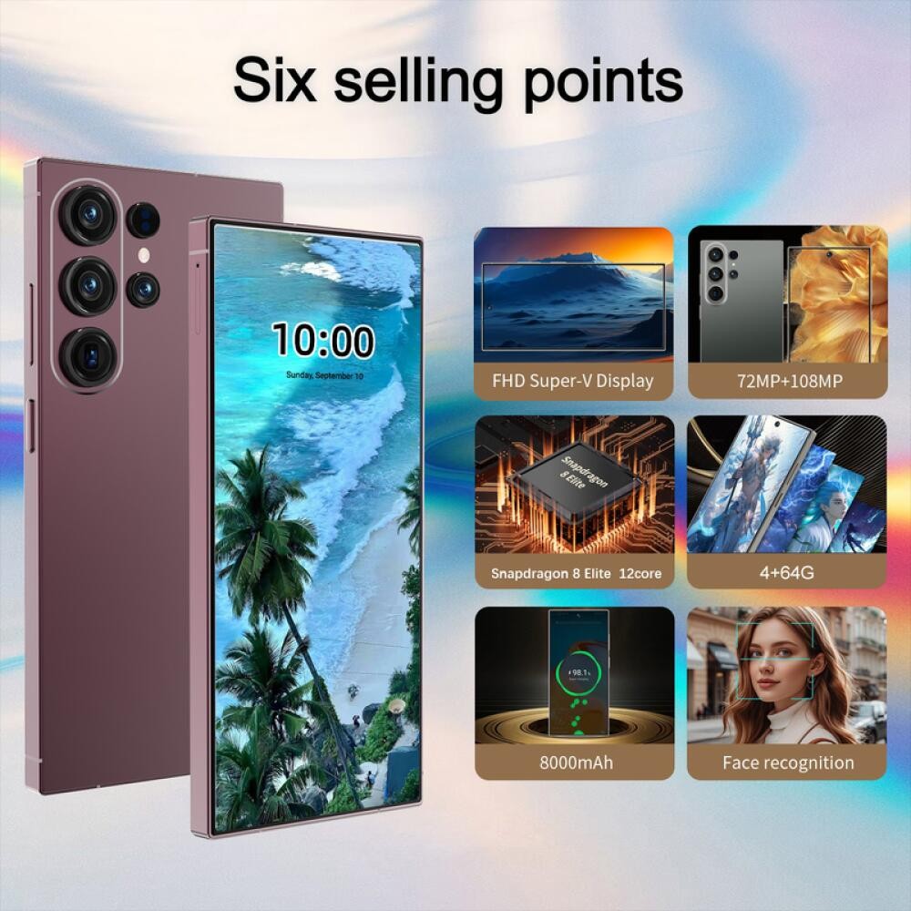 S26 Ultra 5G Smartphone 7.3″ Factory Unlocked Android Cellphones Dual SIM New
