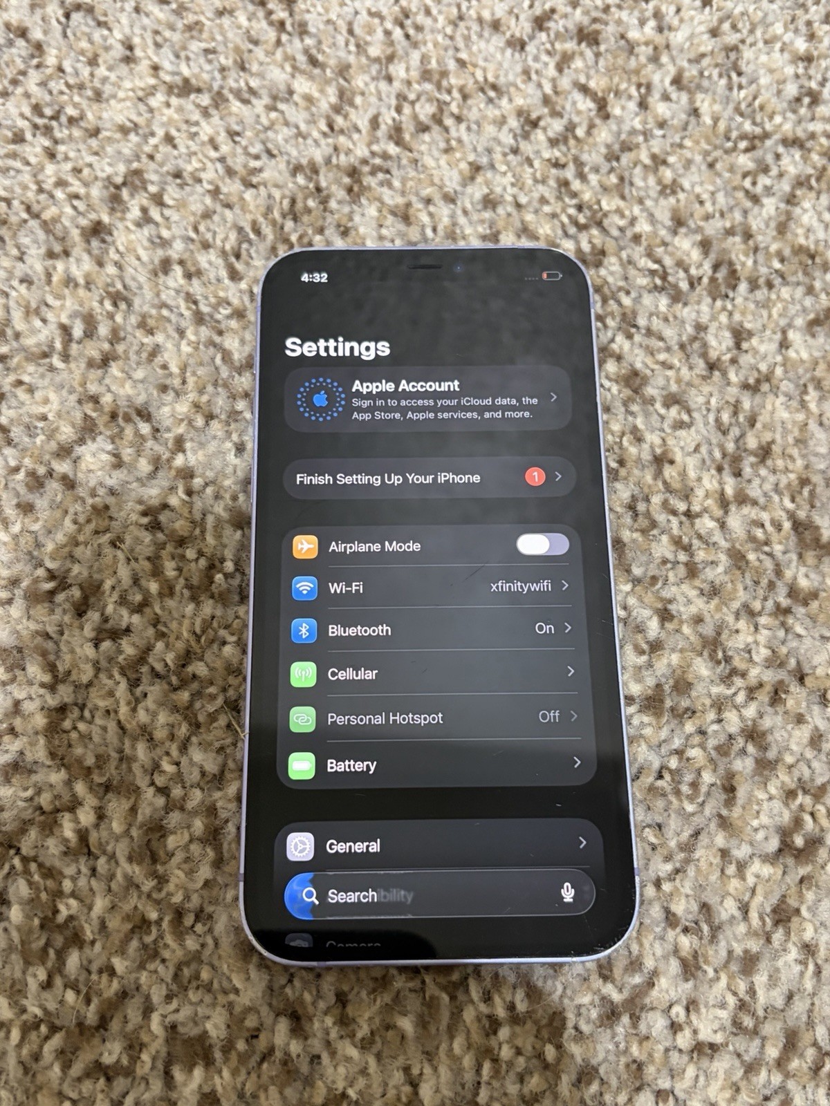 Apple iPhone 12 – 64GB – Purple (Read Description)