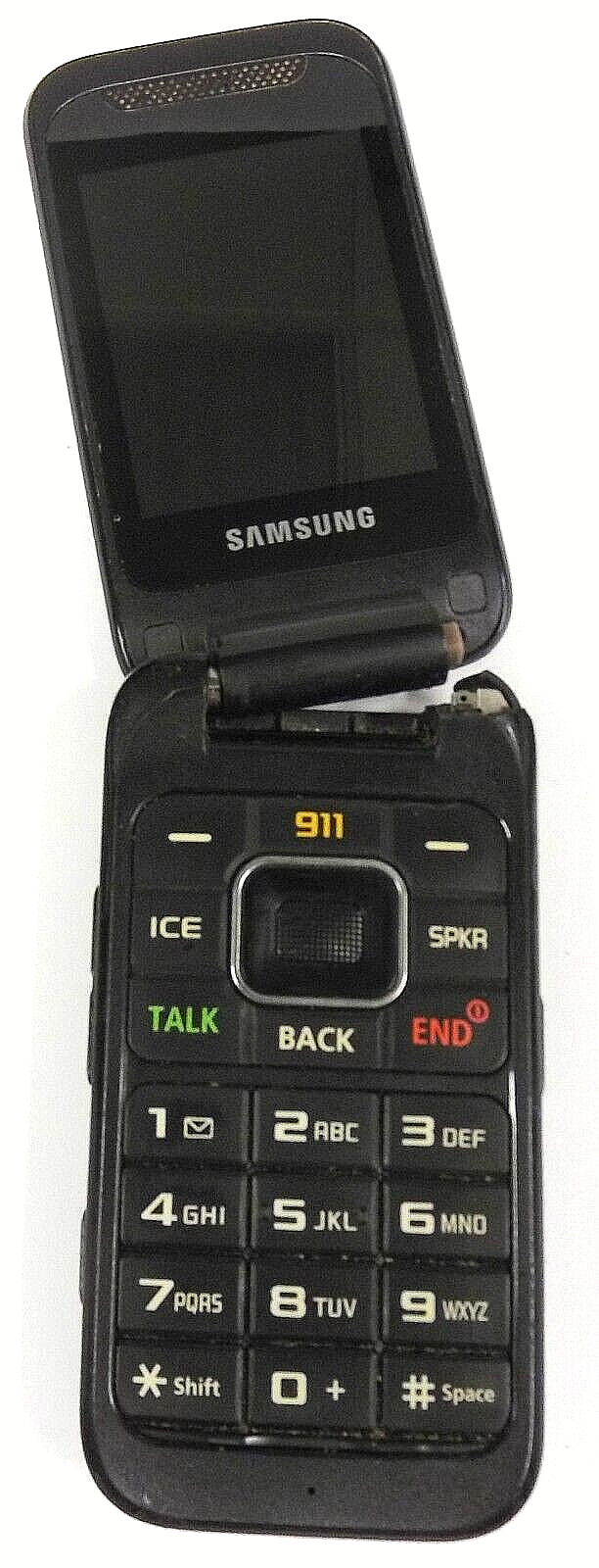 Samsung SPH-M400 – Gray and Black ( Q Link Wireless ) Cellular Flip Phone