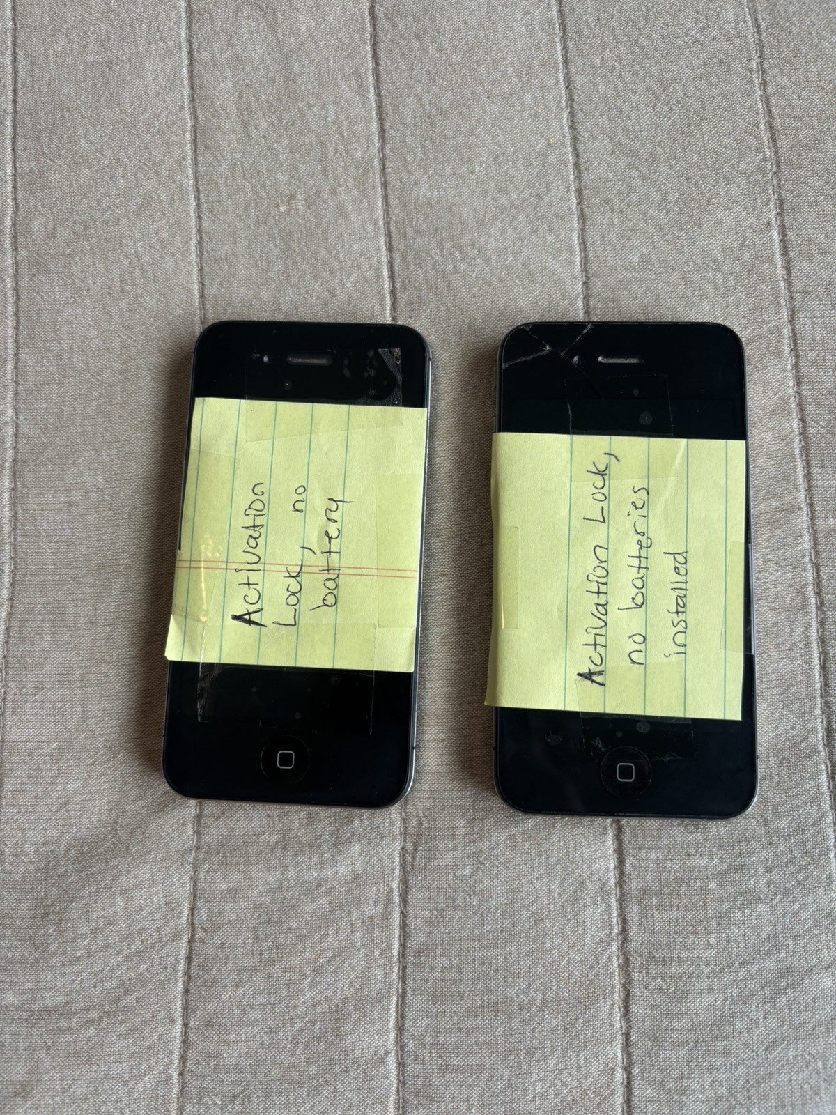 2 Original Apple iPhone 4 for Parts or Repair (Read Description) See Photos