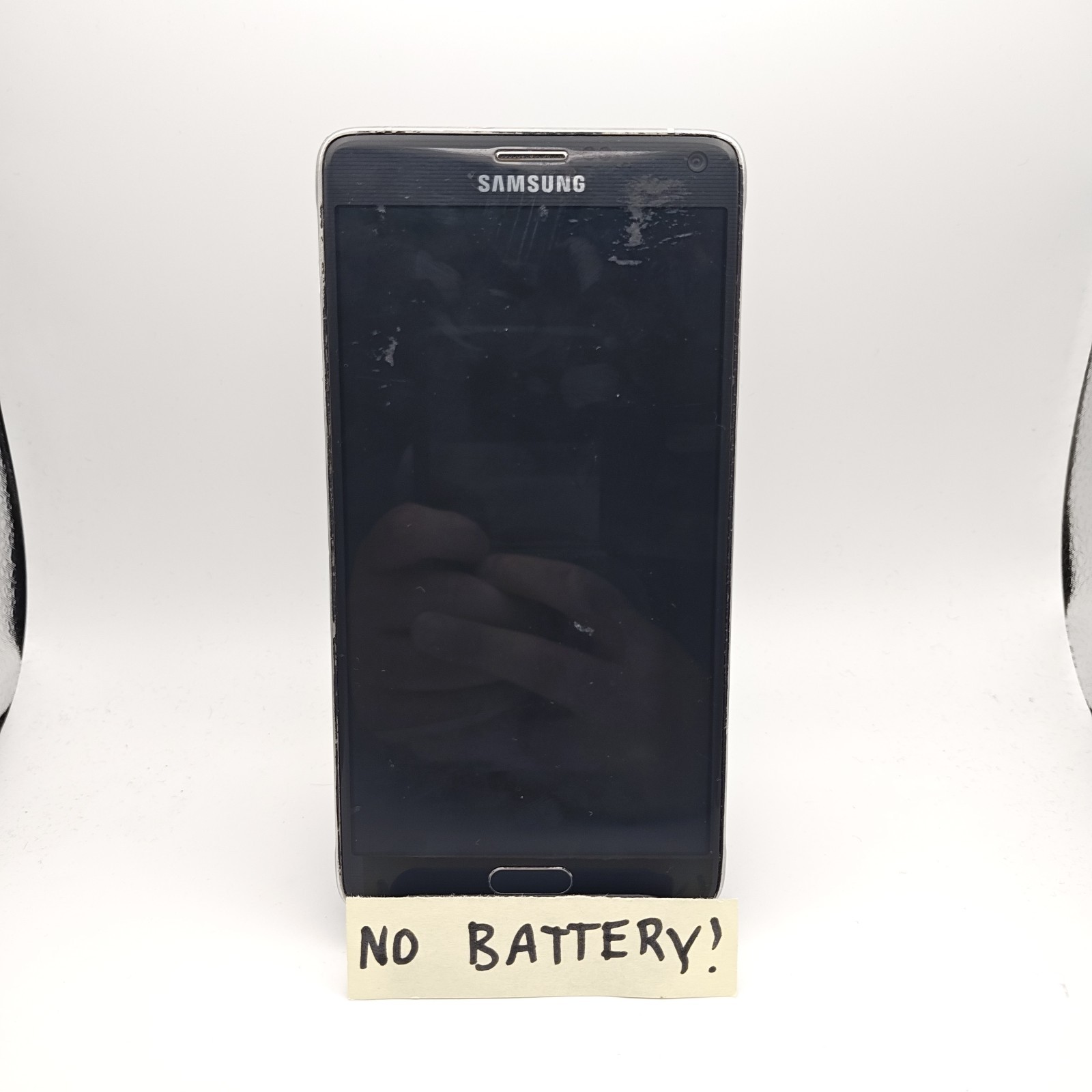 Samsung Galaxy Note 4 N910V Smartphone (Verizon) – 32GB Black – DAMAGED #3512