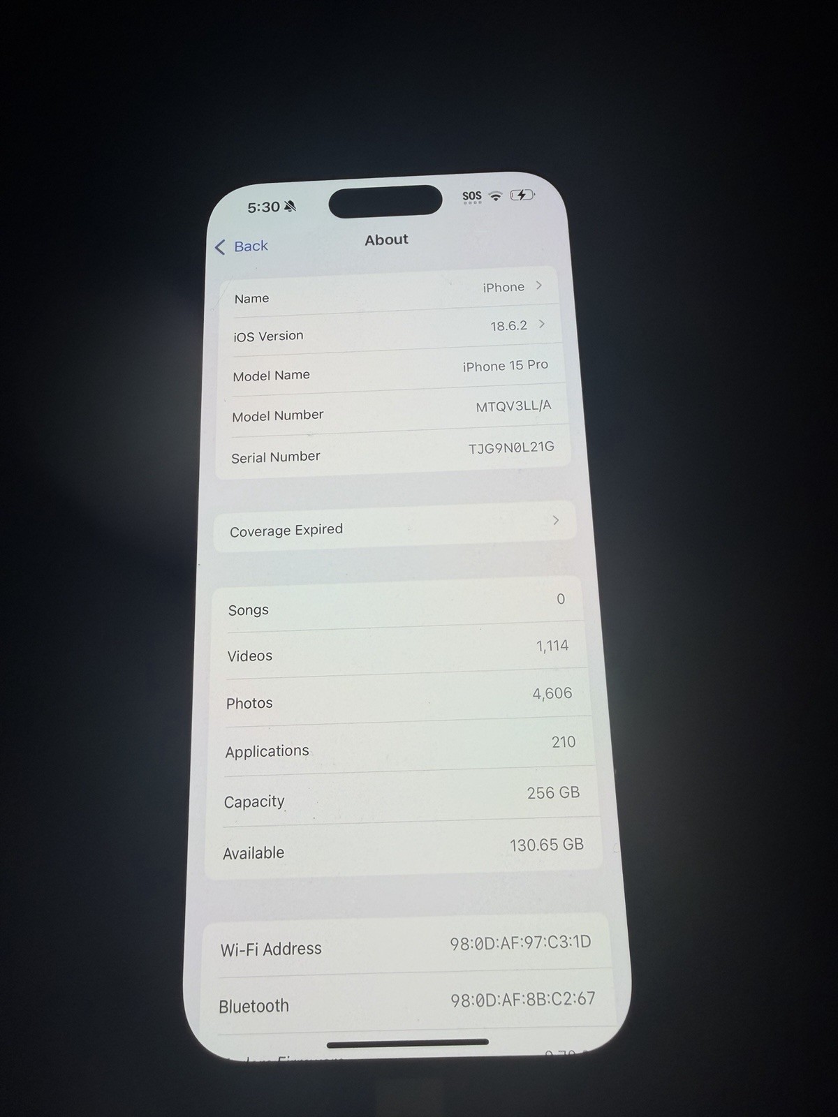 Apple iPhone 15 Pro 256GB Blue Titanium AT&T SIM-Locked