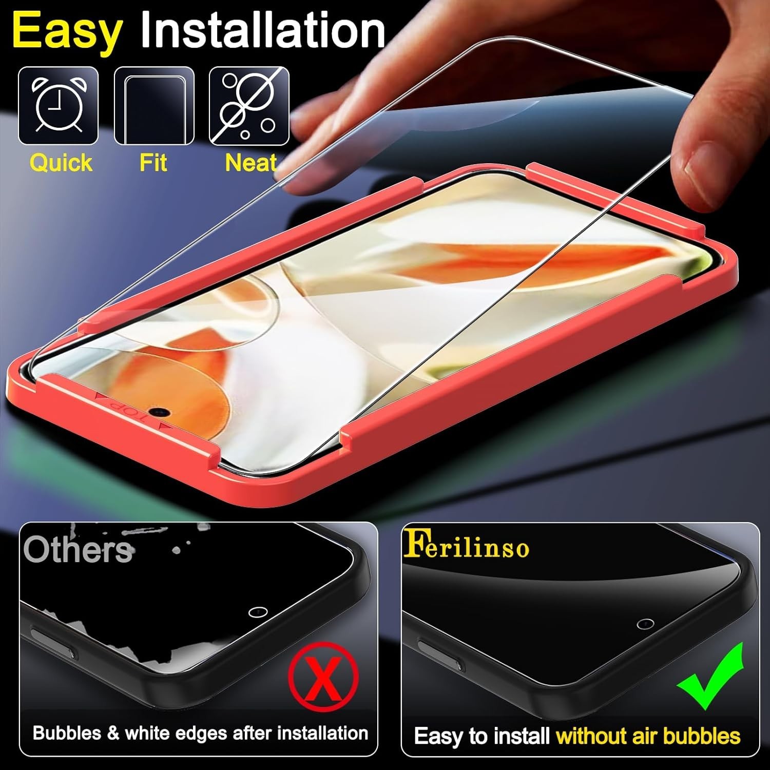 4in1 for Google Pixel 9 pro Tempered Glass 3 Screen Protector + 3 Camera Lens