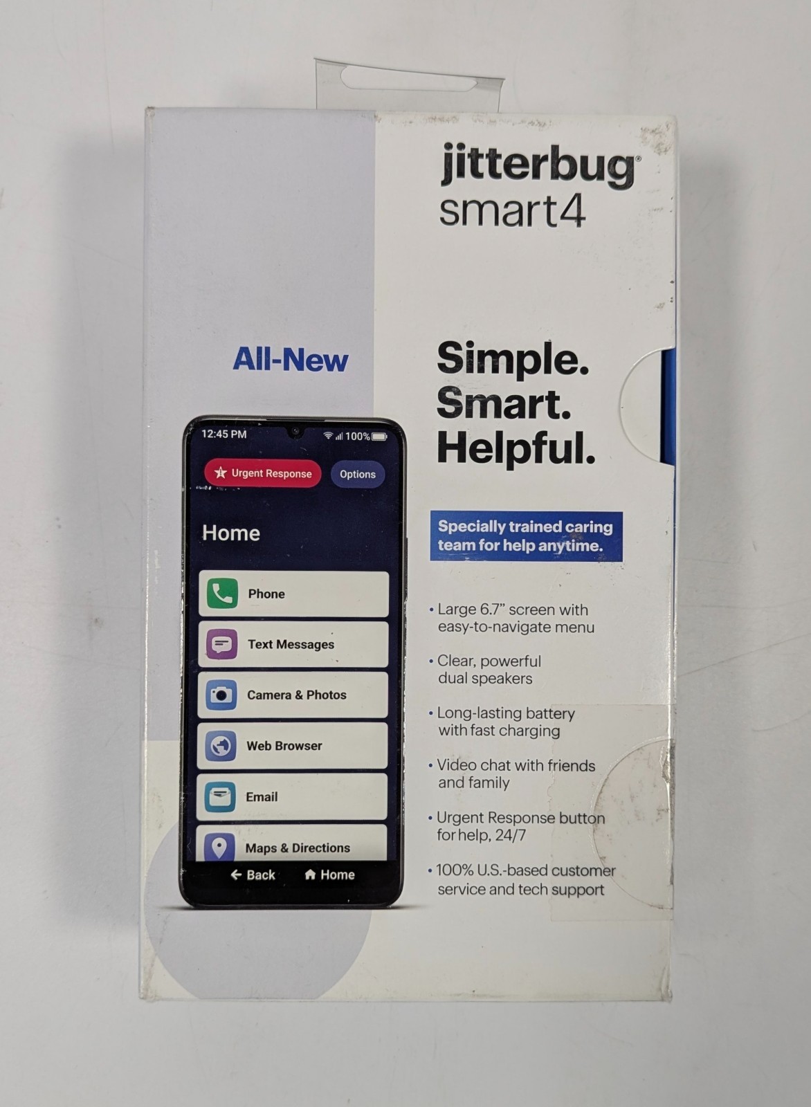 Lively Jitterbug Smart4 Android Smartphone Black 6.7″ Screen Octa-Core 3GB+32GB