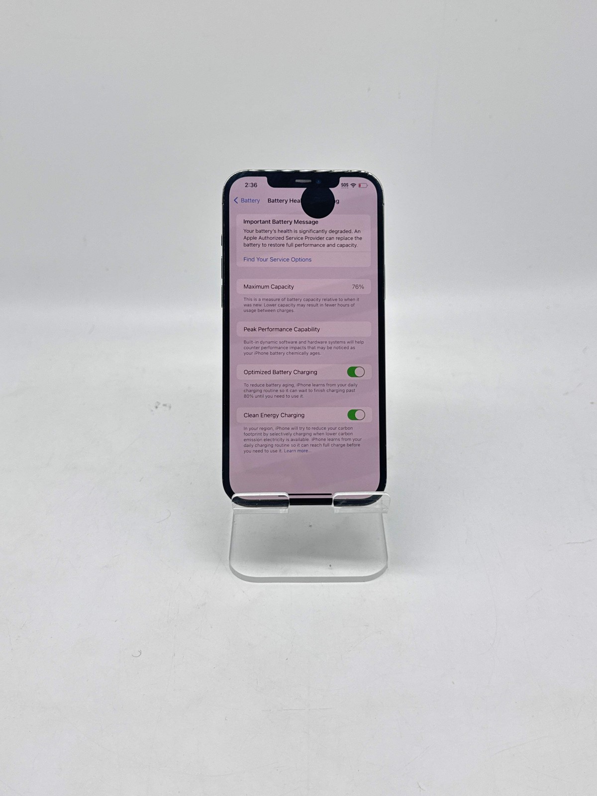 Apple iPhone 12 Pro Max 256GB Factory Unlocked Cracked Back Bad LCD