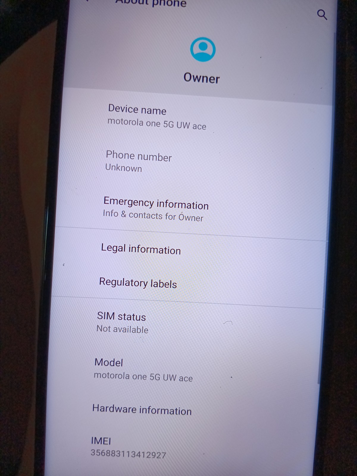 Motorola One 5G UW Ace Blue 48MP Camera 1MB Storage Open Box