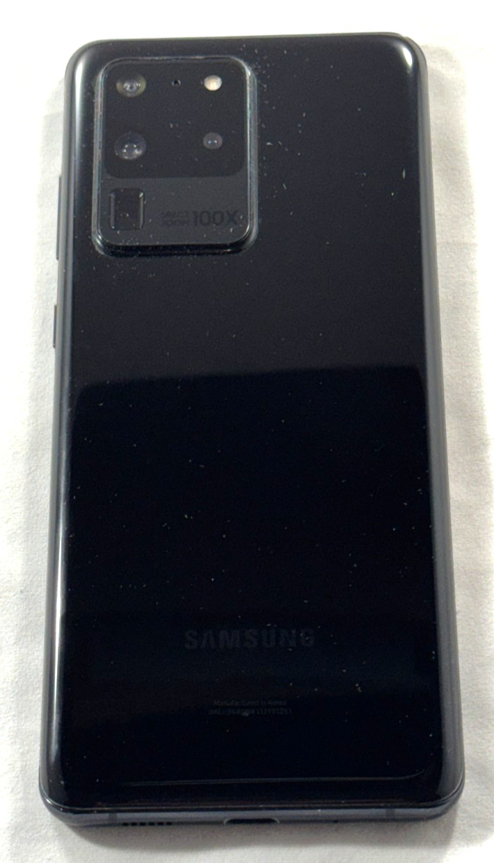 SAMSUNG GALAXY S20 ULTRA 5G SM-G988U UNLOCKED 128GB BLACK (HEAVY SCREEN BURN)