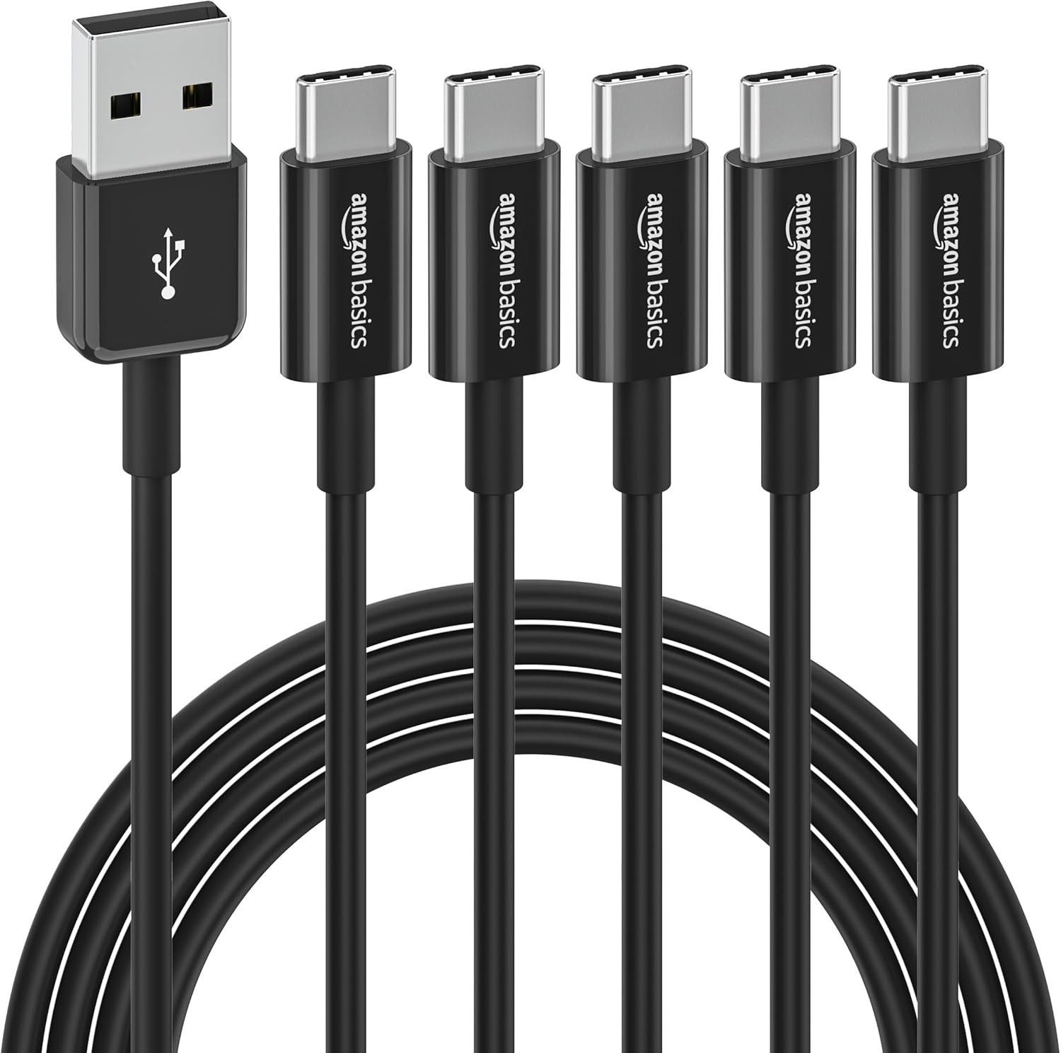 6ft USB-C to USB-A 2.0 Fast Charging Cable, 480Mbps, USB-IF Certified, White