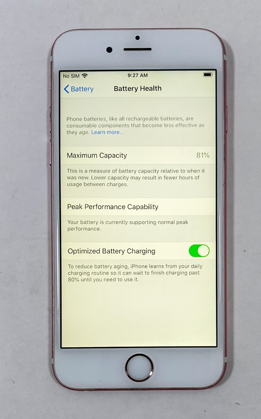 Apple iPhone 6s – 16 GB – Rose Gold Pink (U.S. Cellular) 16GB MKRF2LL/A A1633