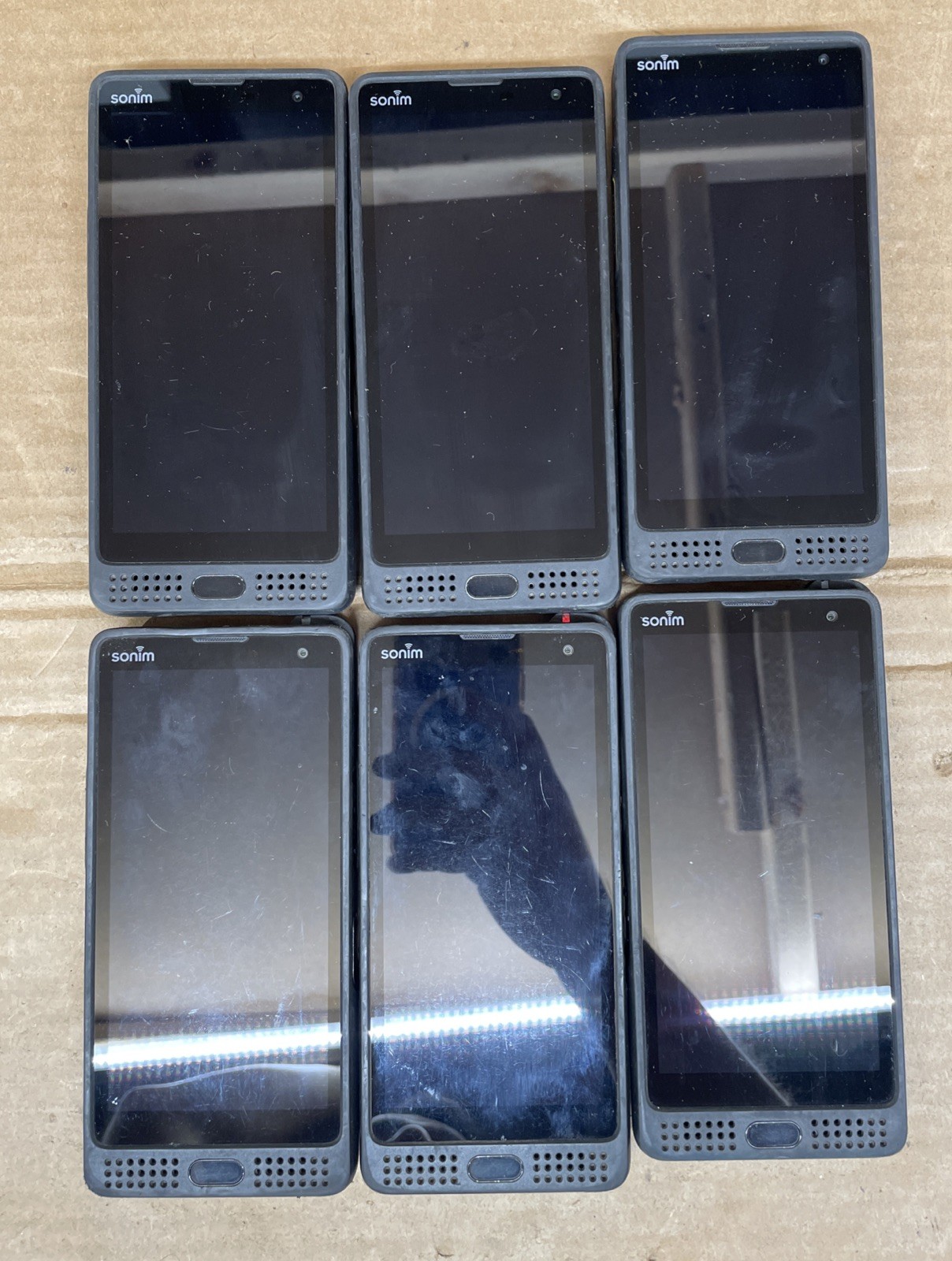 LOT OF 6 Sonim XP10 | Black | AT&T | FRPLOCK | NO POWER | FOR PARTS | READ
