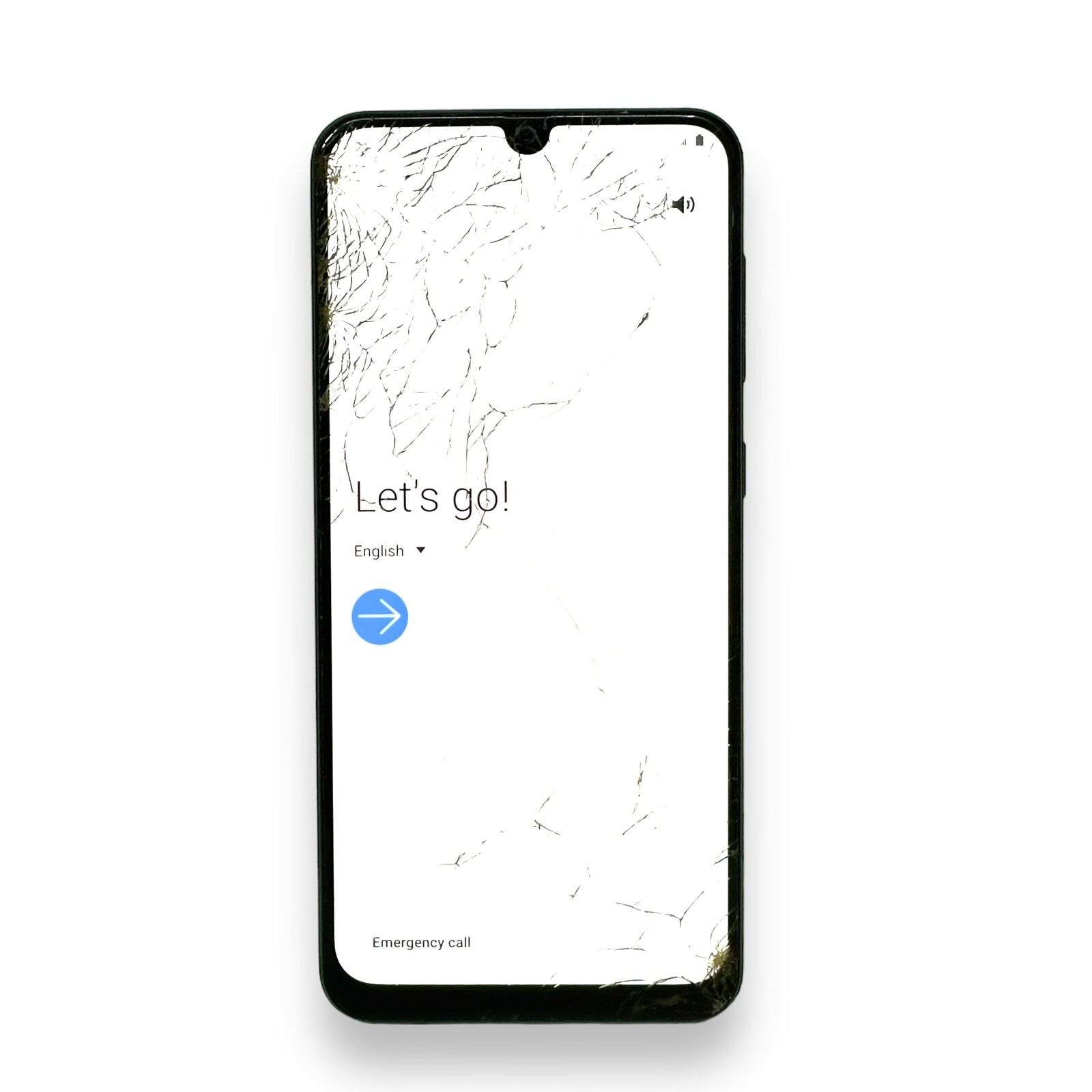 Samsung Galaxy A50 SM-A505U – Black, Cracked Screen, Untested , For Part