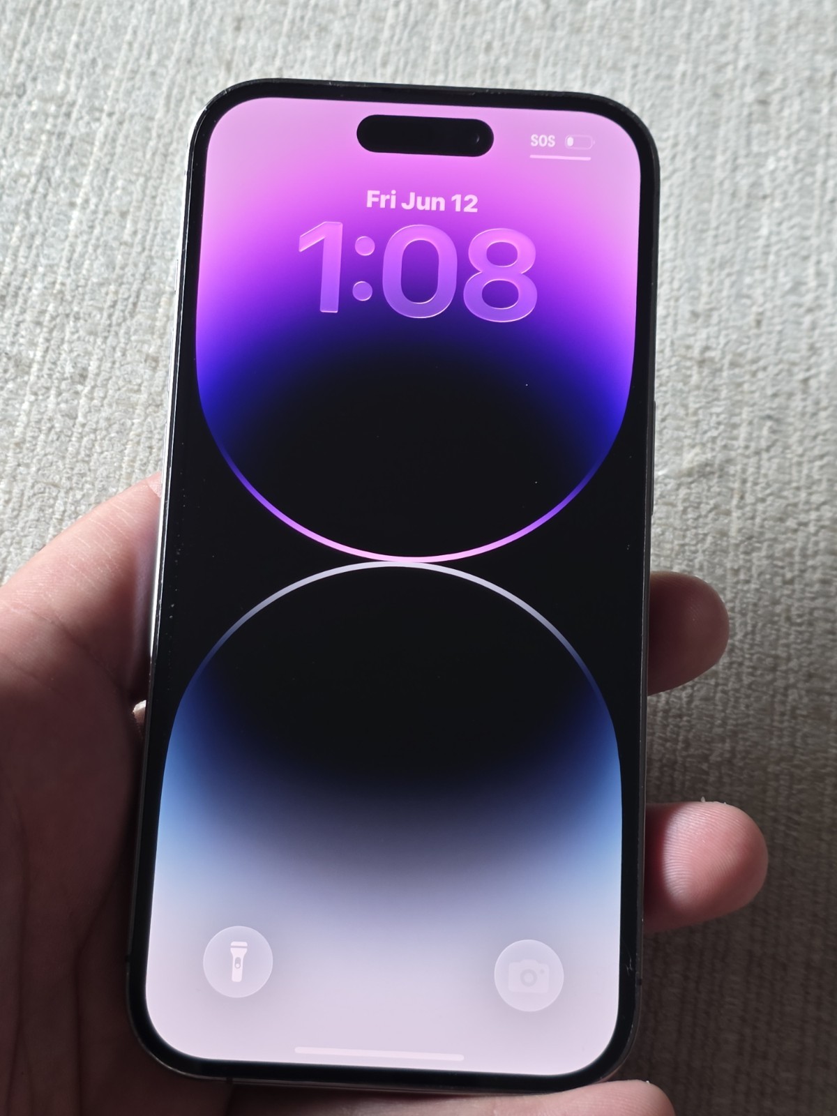 Apple iPhone 14 Pro – 256 GB – Deep Purple (Unlocked) Used Good 85% Batt, eSIM