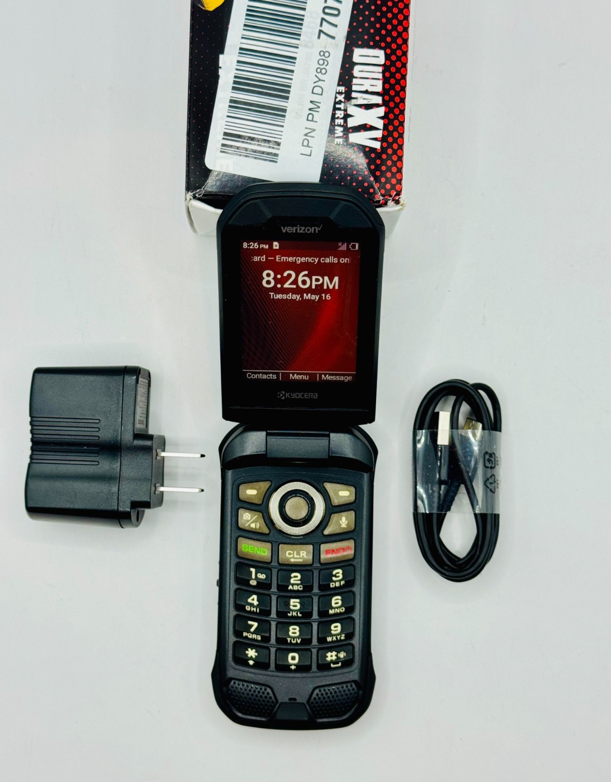 Kyocera DuraXV Extreme E4810 4G LTE Verizon Unlocked RUGGED Camera Flip Phone