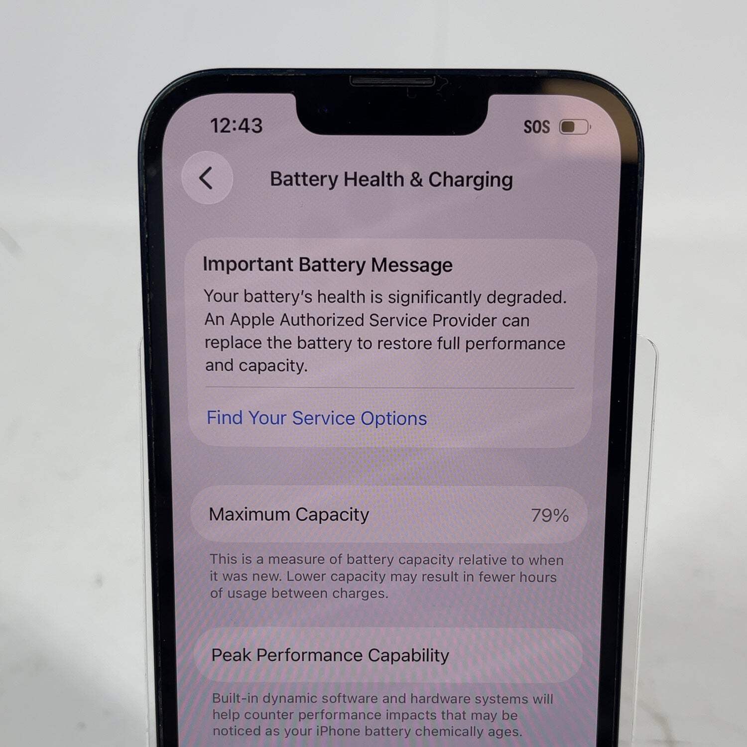Broken T-Mobile Apple iPhone 14 128GB 26.3.1 MPUA3LL/A Read