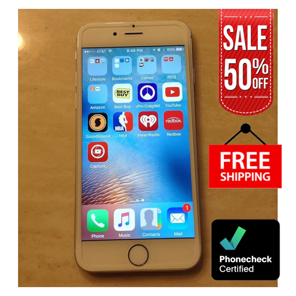 Apple iPhone 6 128GB 64GB Gray – Unlocked AT&T T-Mobile 4G – Silver Space Gray