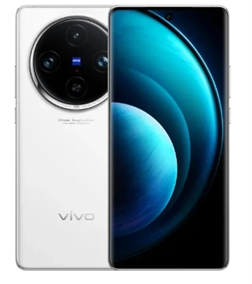 VIVO X100 5G Unlocked 256GB 6.78in MediaTek Dimensity 9300 64MP White Black