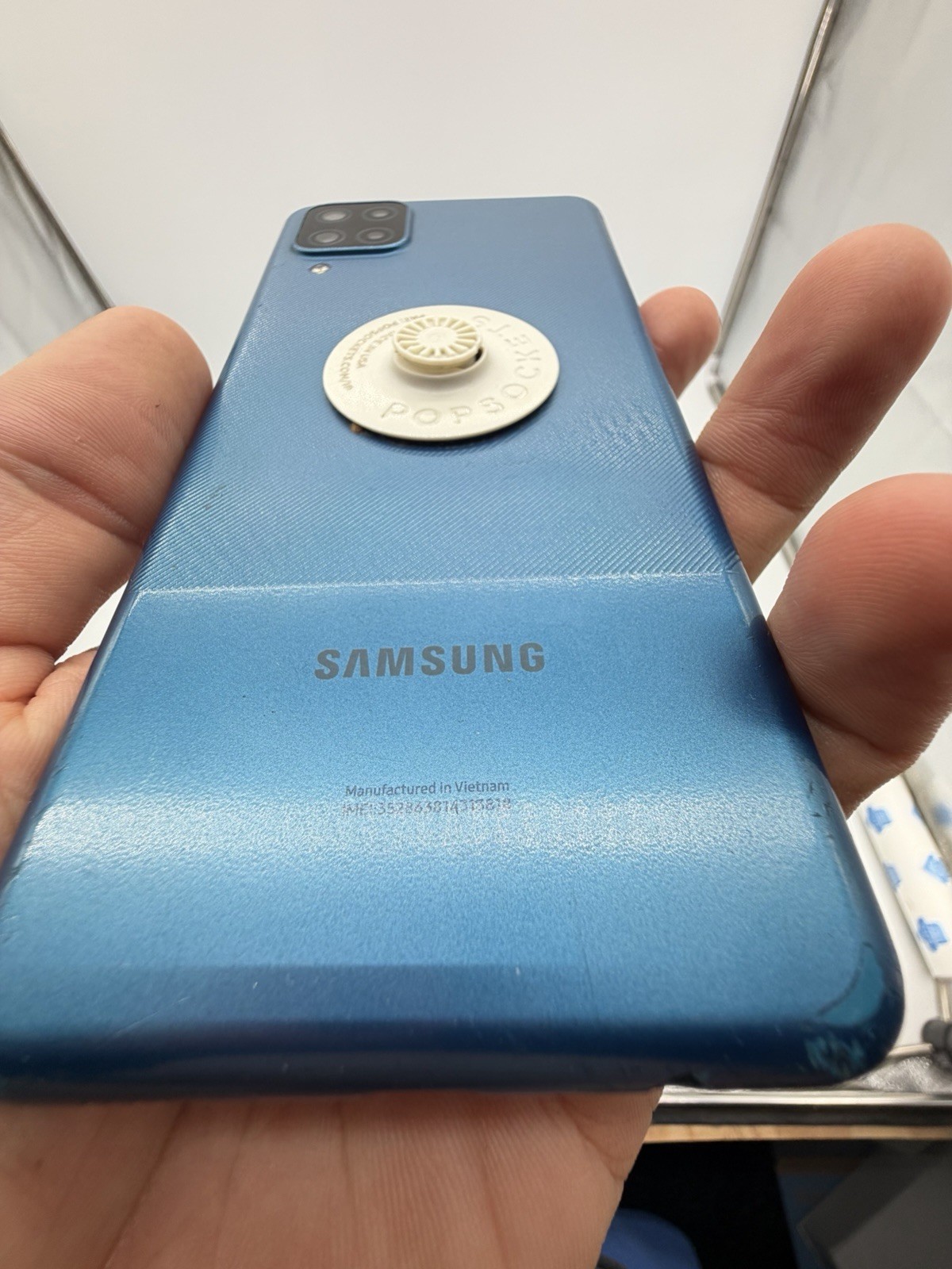Samsung Galaxy A12 Smartphone SM-A125U Blue AIO Cellphone For Parts (Read Desc)