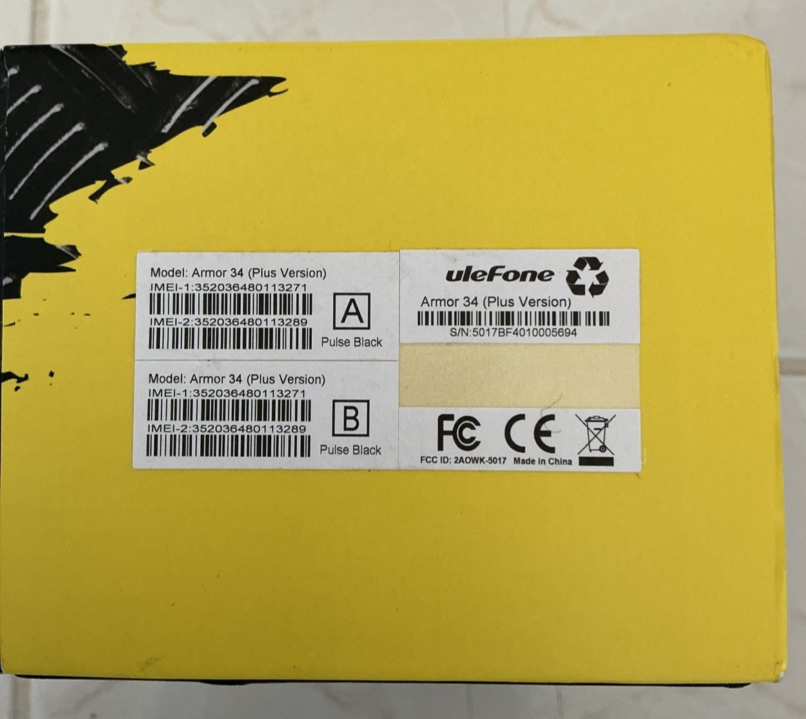 Ulephone Armor 34 Plus, 32 GB RAM, 512GB ROM, Triple back Camera, 32MP Front Cam