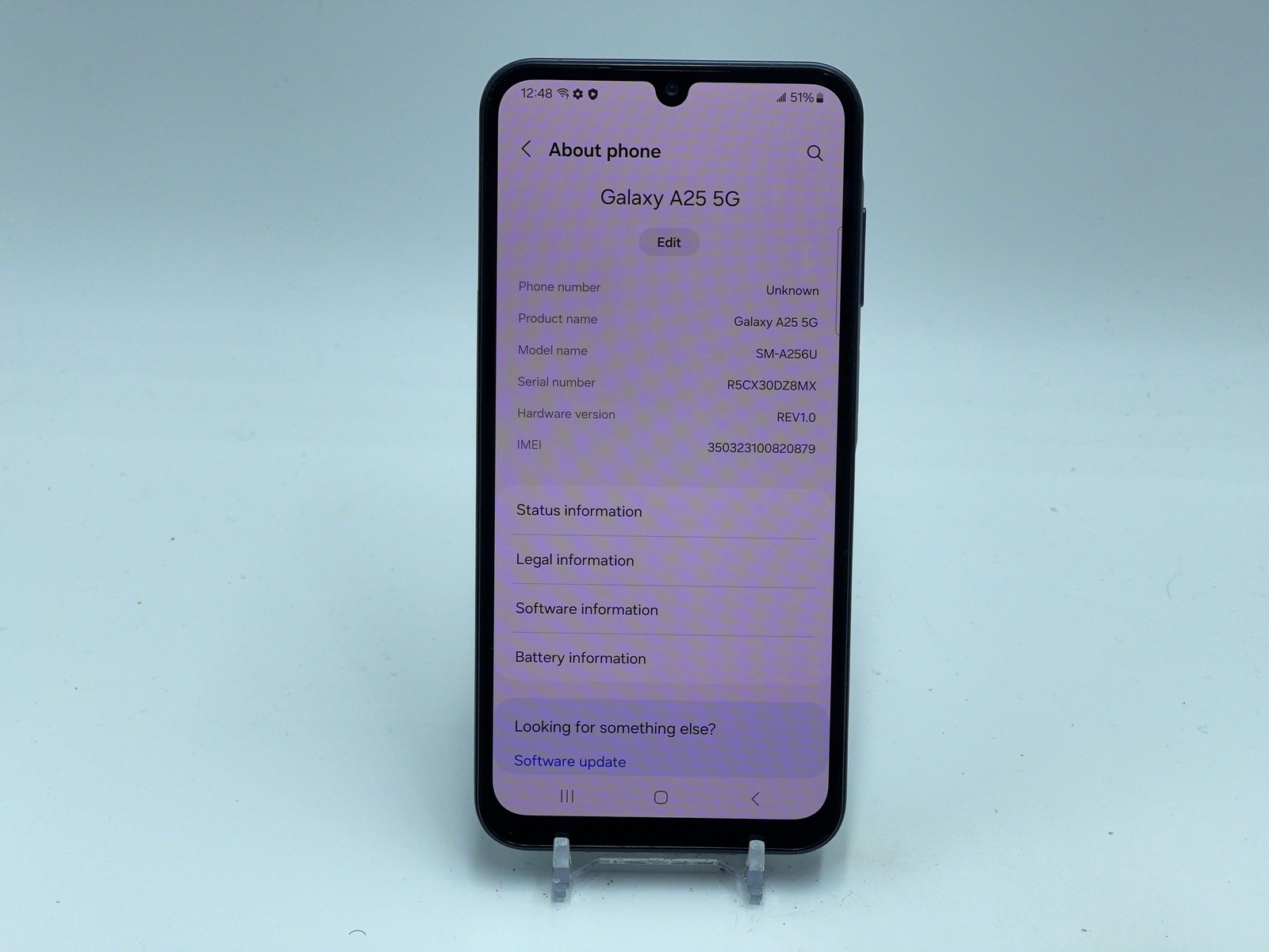 Samsung Galaxy A25 5G 128GB SM-A256U (Boost) Light Blue PARTS ONLY (E-0164)