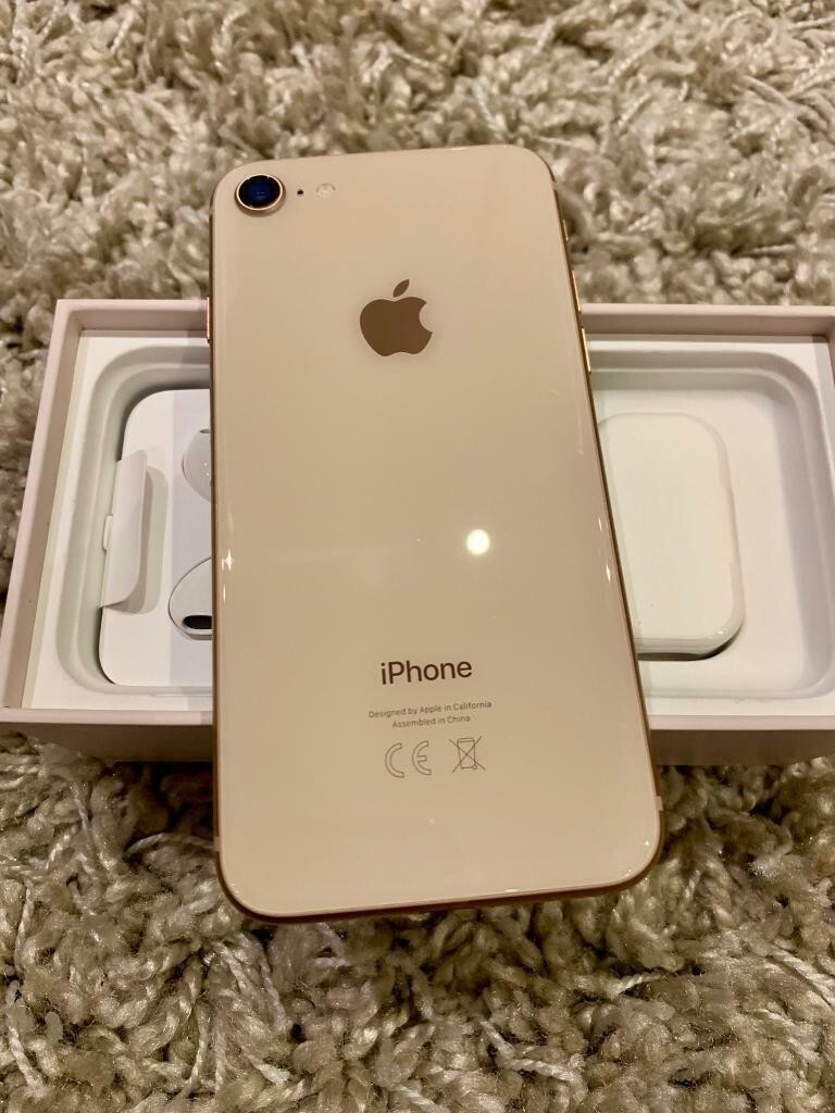 Apple iPhone 8 – 64GB – Gold (Unlocked) A1863 (CDMA + GSM)