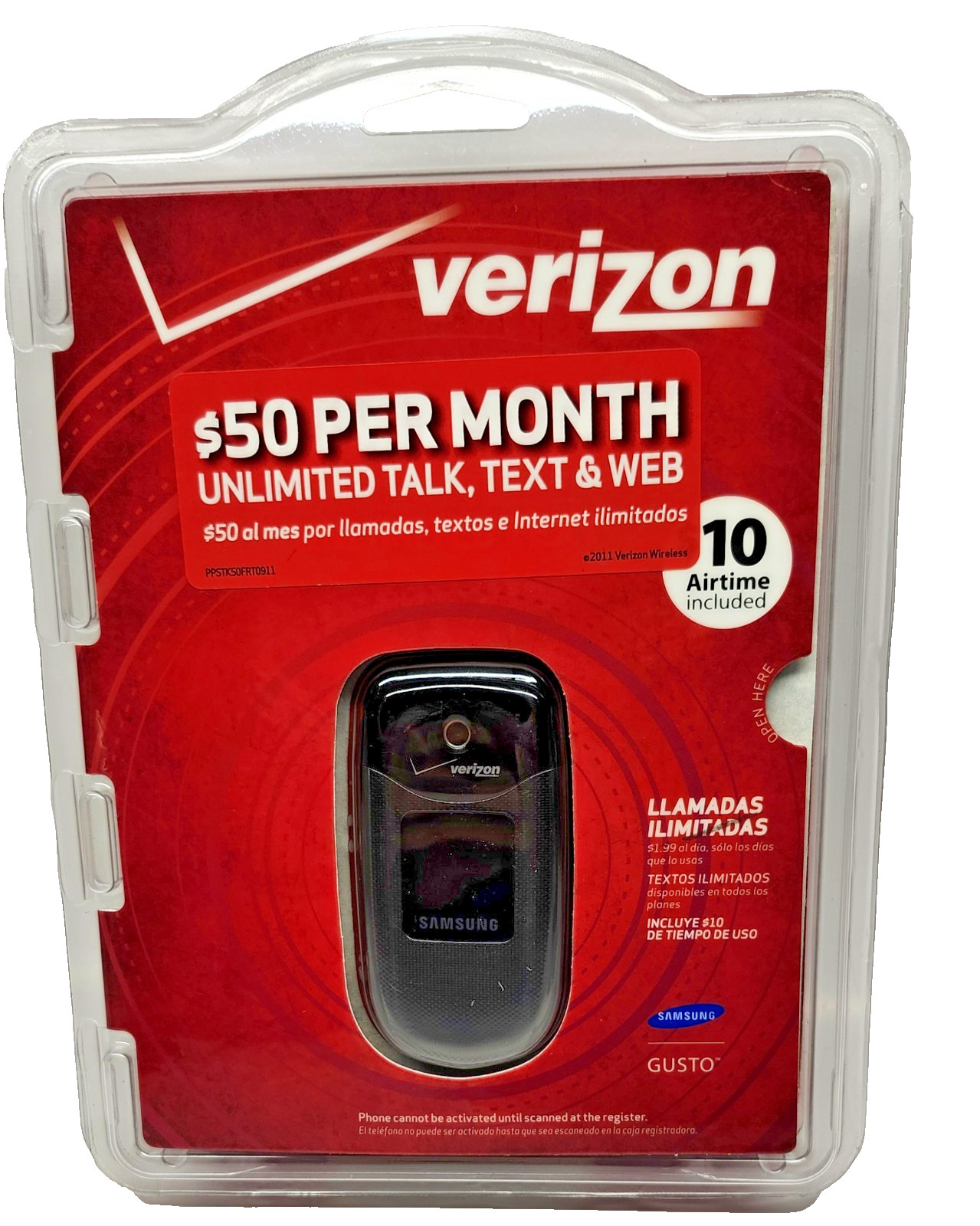 Samsung SCHU360DPP Gusto Verizon Camera Phone Verizon Prepaid Cell SEALED