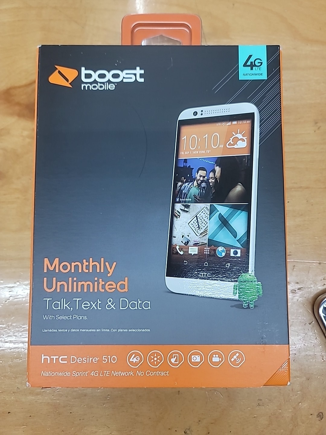 HTC Desire 510 – 4GB – White (Boost Mobile) Smartphone New