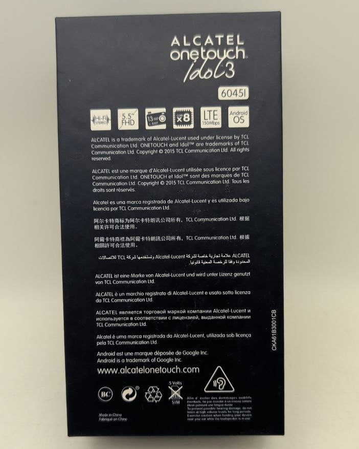 Alcatel One Touch Idol 3 Android Smartphone 4G LTE 16GB 5.5″ Server Error READ