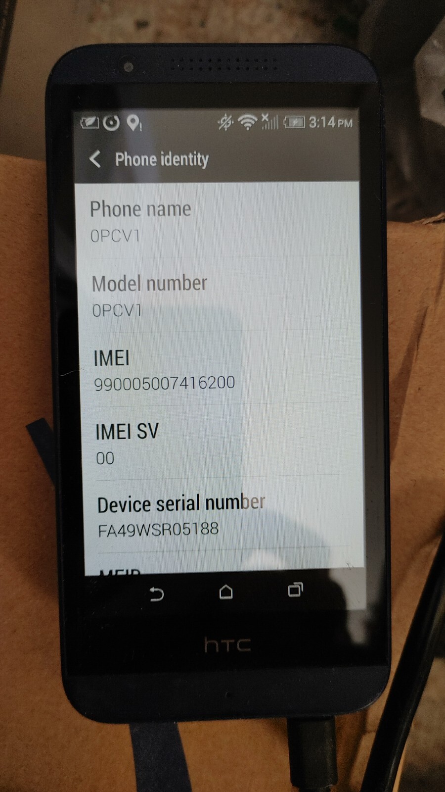 HTC Desire 510 0PCV1 Sprint 4GB Blue smartphone