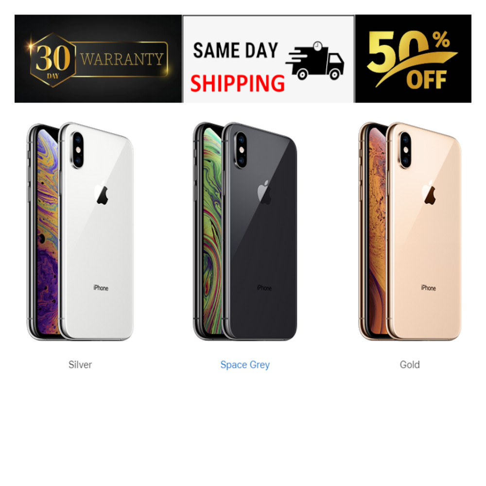 Apple iPhone XS 64GB 256GB Silver Space Gray Gold Unlocked Verizon At&t T-Mobil