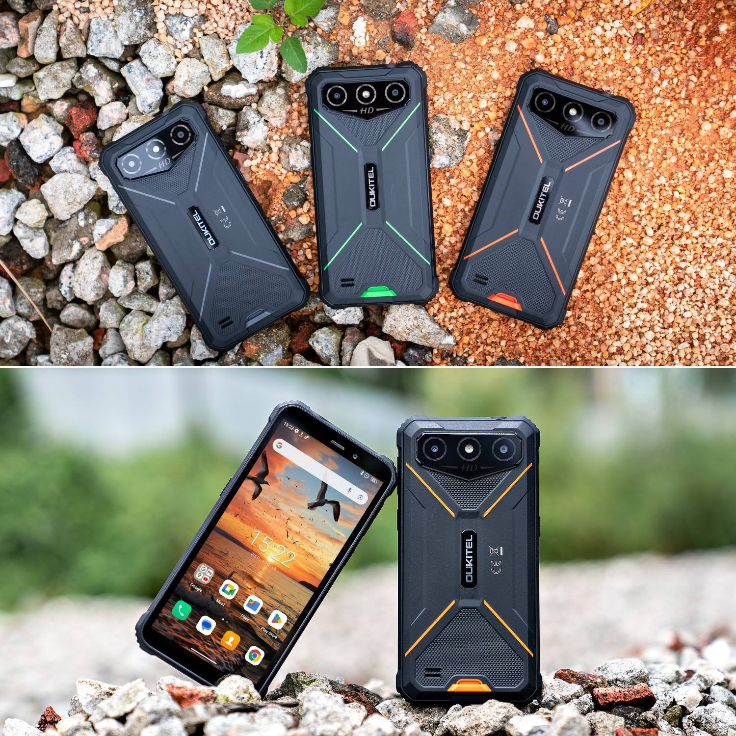 OUKITEL G3 Rugged Smartphone Android 15 16GB+128GB/1TB TF 6300mAh 6.0″ T-Mobile