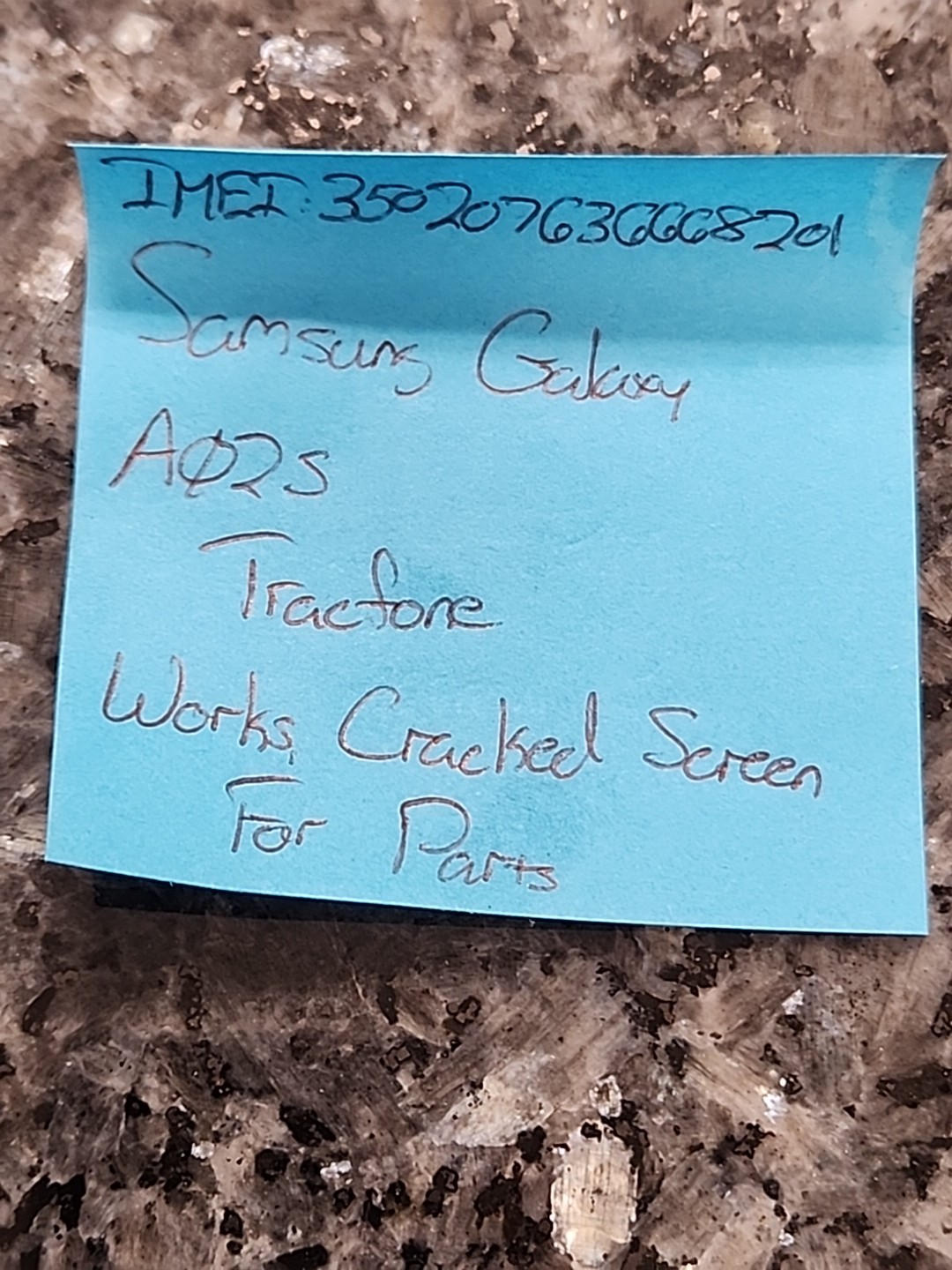 Samsung Galaxy A02s – 32 GB – Black (TracFone) PARTS OR REPAIR
