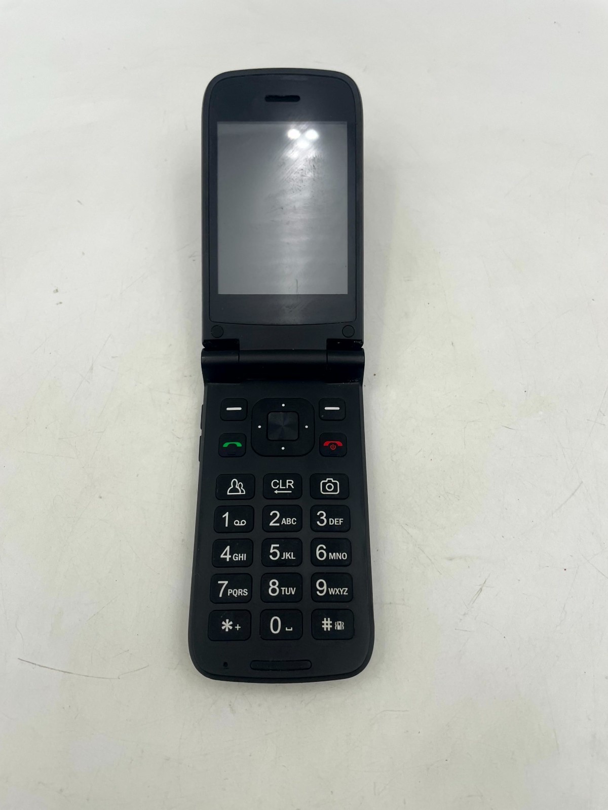 Orbic Verizon Flip Cell Phone Black 2.8″ Color Screen Rear Camera NEED BATTERY