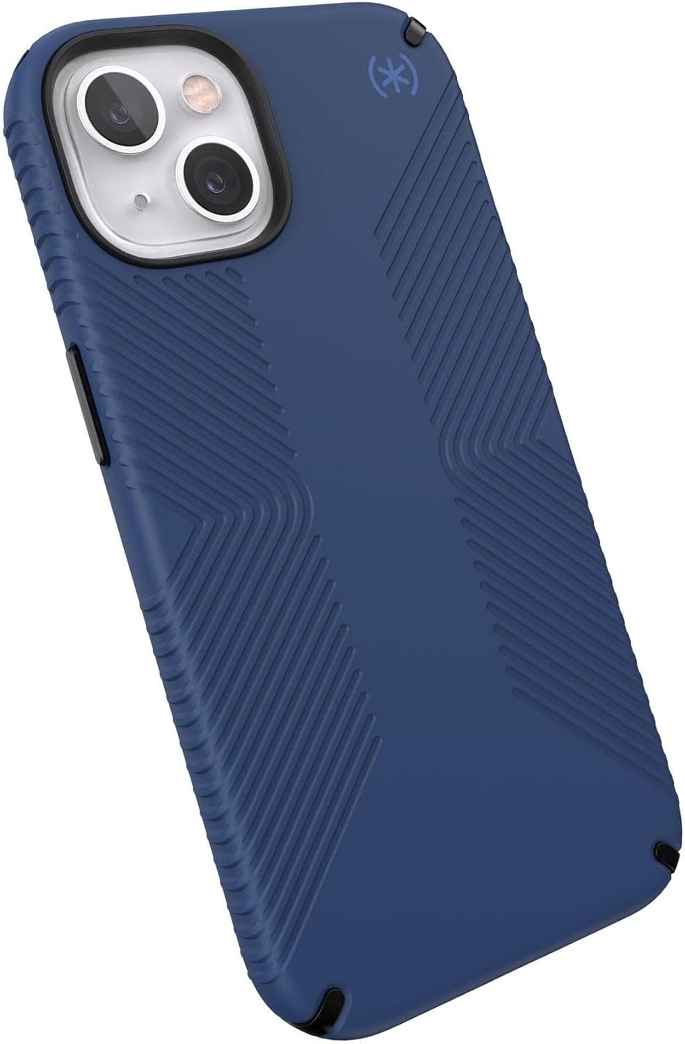 Presidio2 Grip Case for Apple iPhone 13 – Polycarbonate, Shock-Absorbent, Blue/B