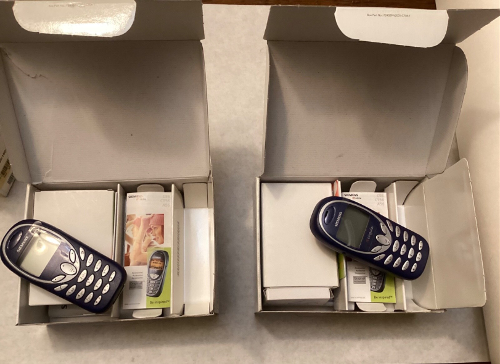 Siemens A56 (Cingular) Untested Vintage Cell Phone Lot Of 4 in a Box