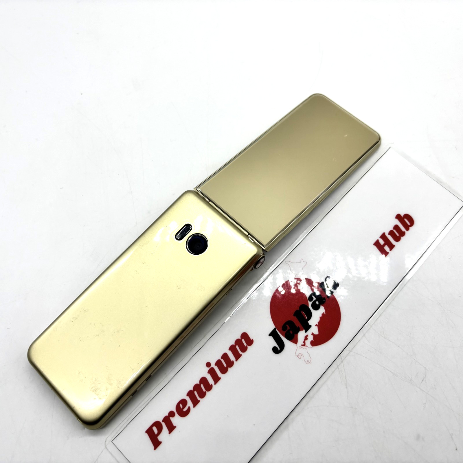 SHARP AQUOS Keitai 601SH Gold SoftBank Unlocked 4G Android Flip Phone Japan