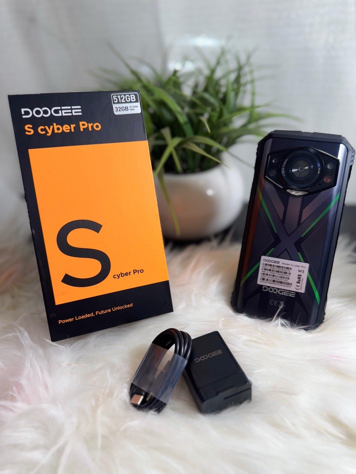 DOOGEE S Cyber ​​Pro Android 14 Phone 10800mAh Battery, 32GB+512GB Storag