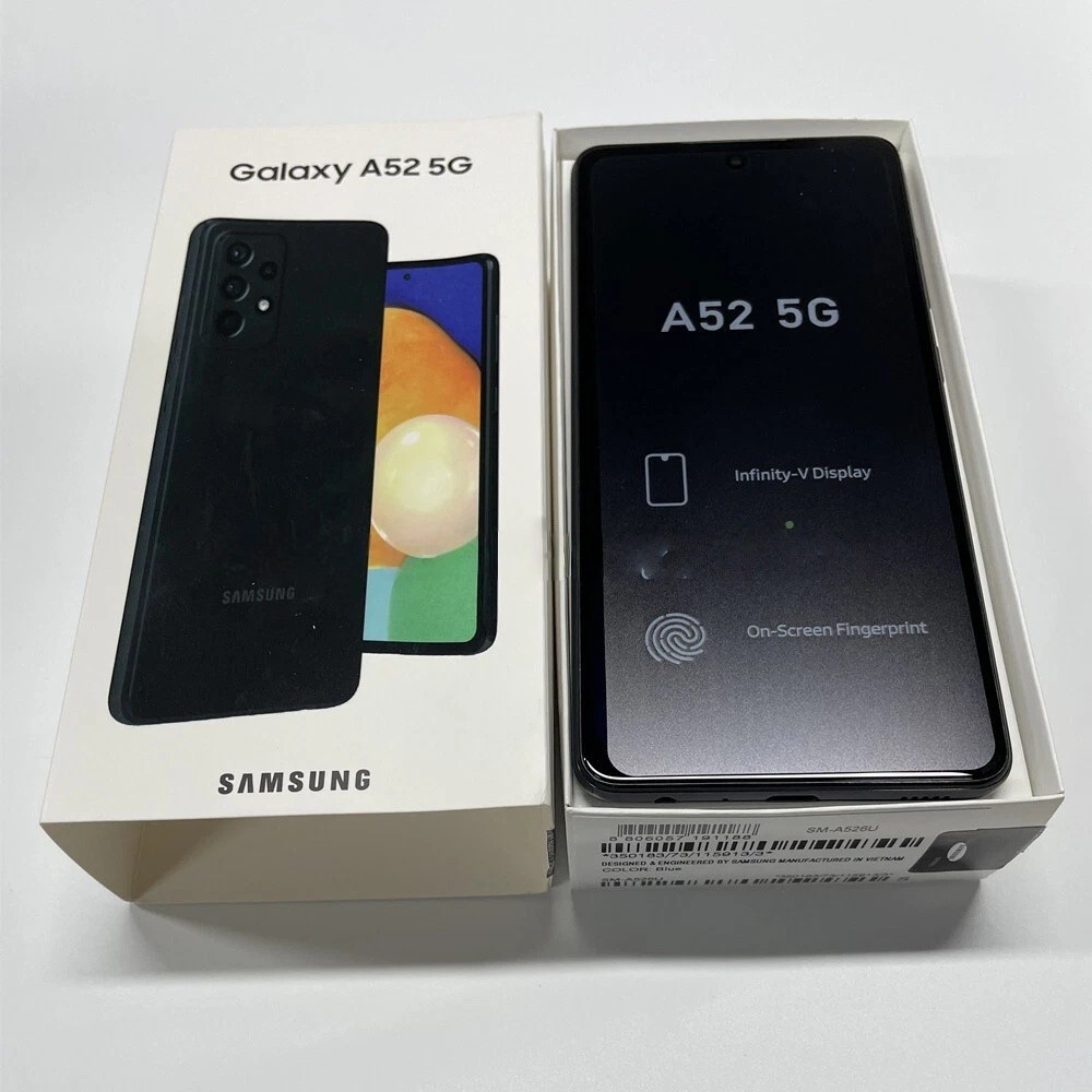 Samsung Galaxy A52(5G) SM-A526U 128GB+6GB Factory Unlocked Smartphone -New z9