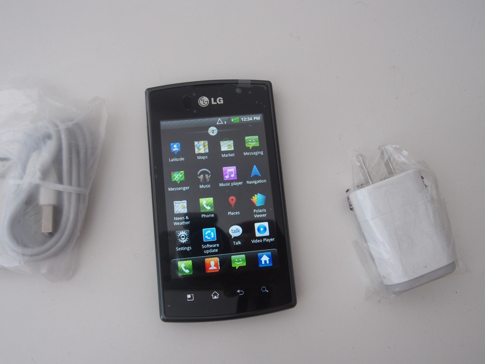 LG Optimus Plus AS695 (unknown) Carrier PREPAID CDMA Black,