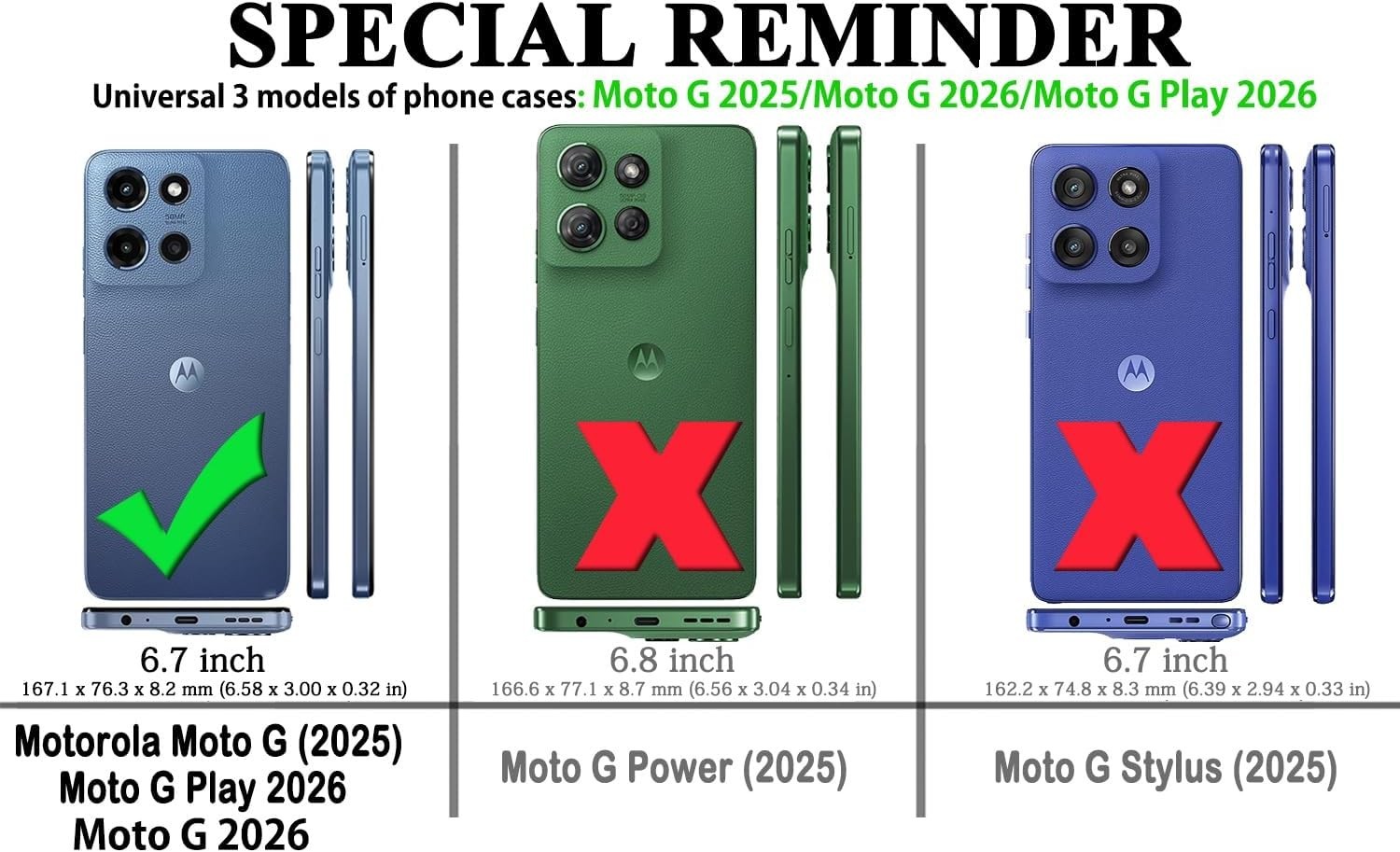 For Moto-G-2025 Case with Screen Protector, Shockproof Flexible TPU Rubber-Blue
