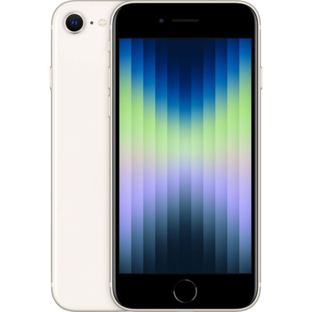 Apple iPhone SE 3rd Gen 2022 Fully Unlocked GSM/CDMA 5G SmartPhone 64GB 128GB