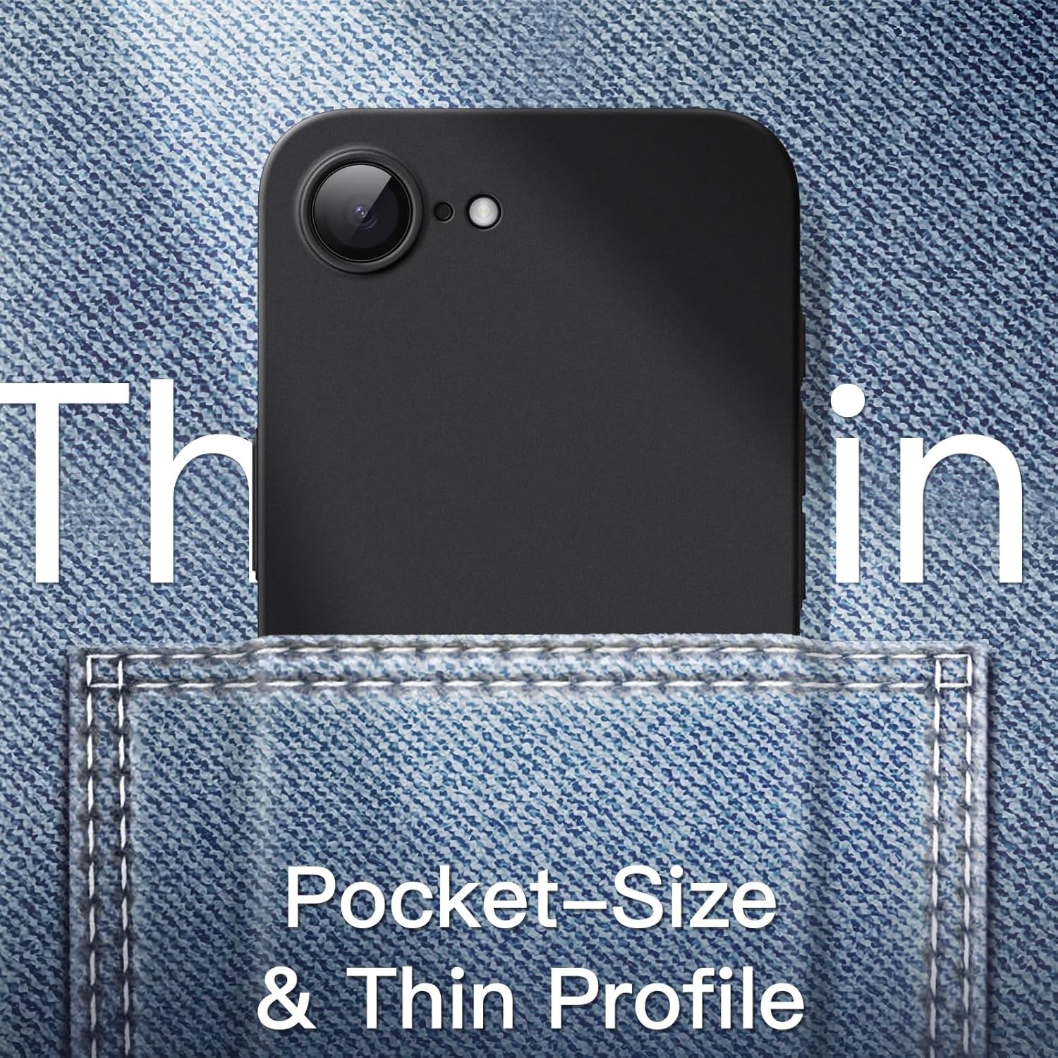 Ultra Slim Case for iPhone 17e (2026) / iPhone 16e, Lightweight Matte Finish Cov