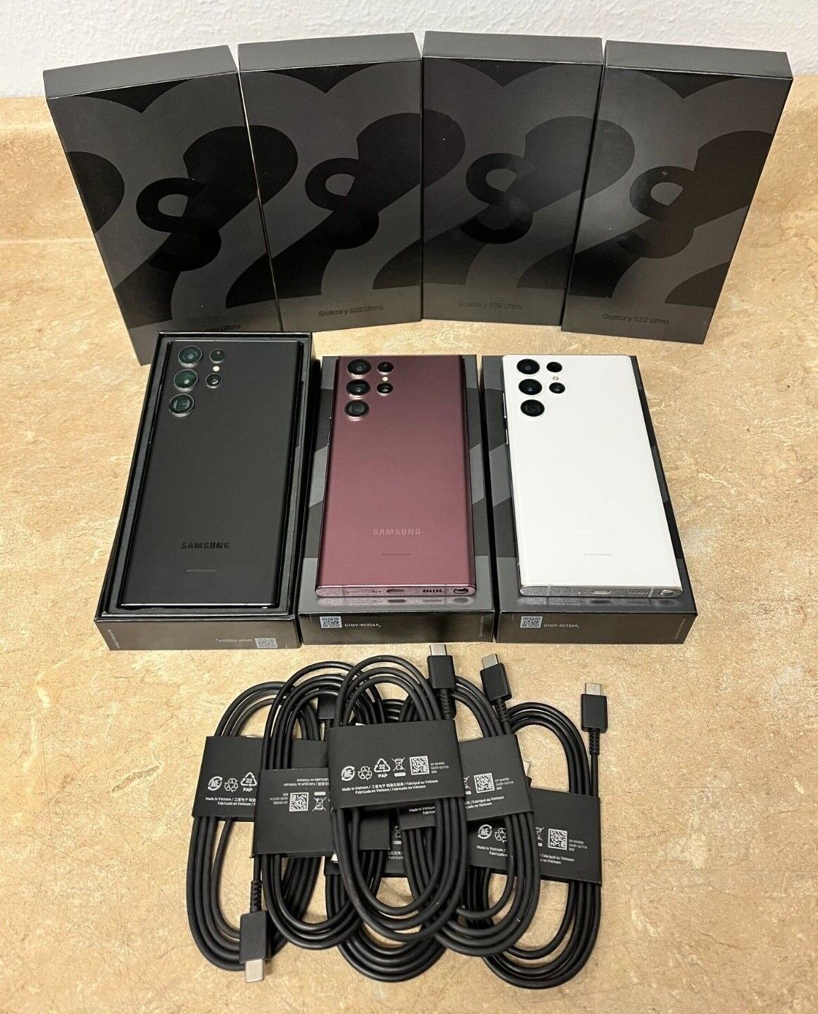 NEW Samsung Galaxy S22 Ultra 5G SM-S908U 128GB/256GB/512GB Factory Unlocked