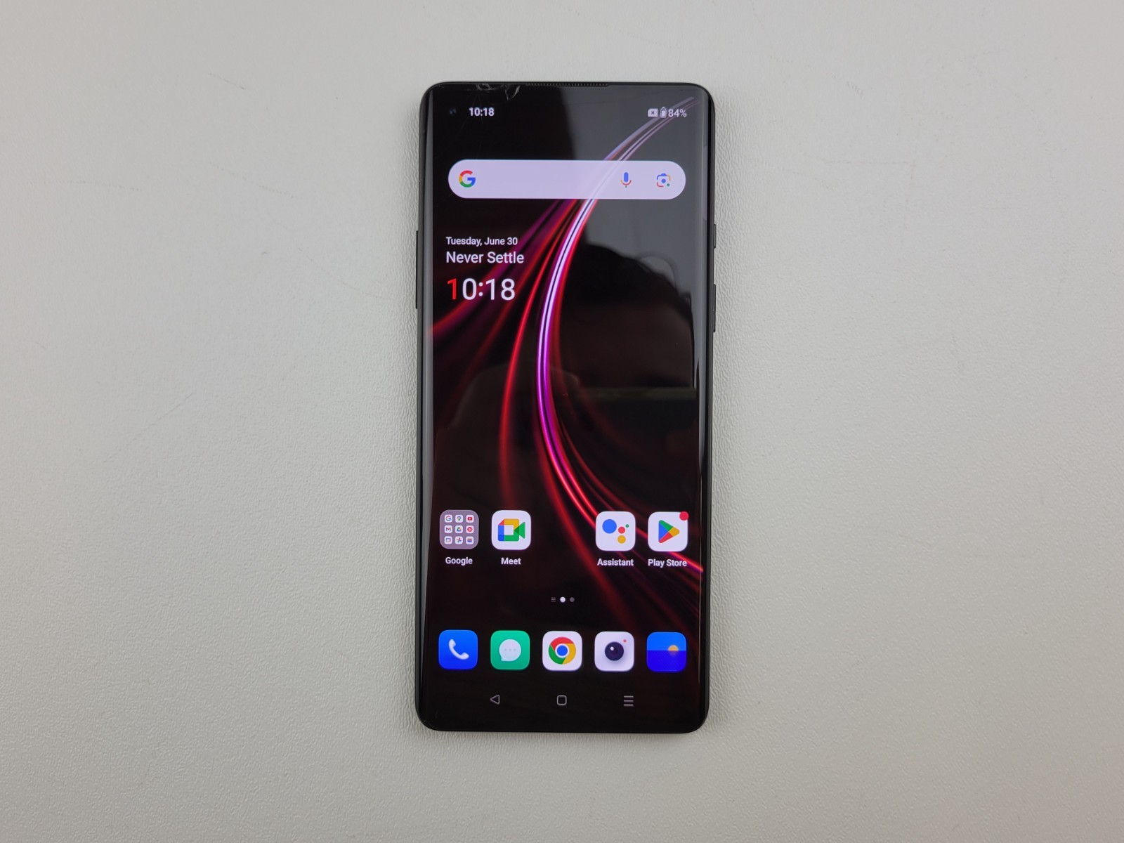 OnePlus 8 (IN2017) 128GB – Black (GSM Unlocked) (T-Mobile) – CRACKED – H8067