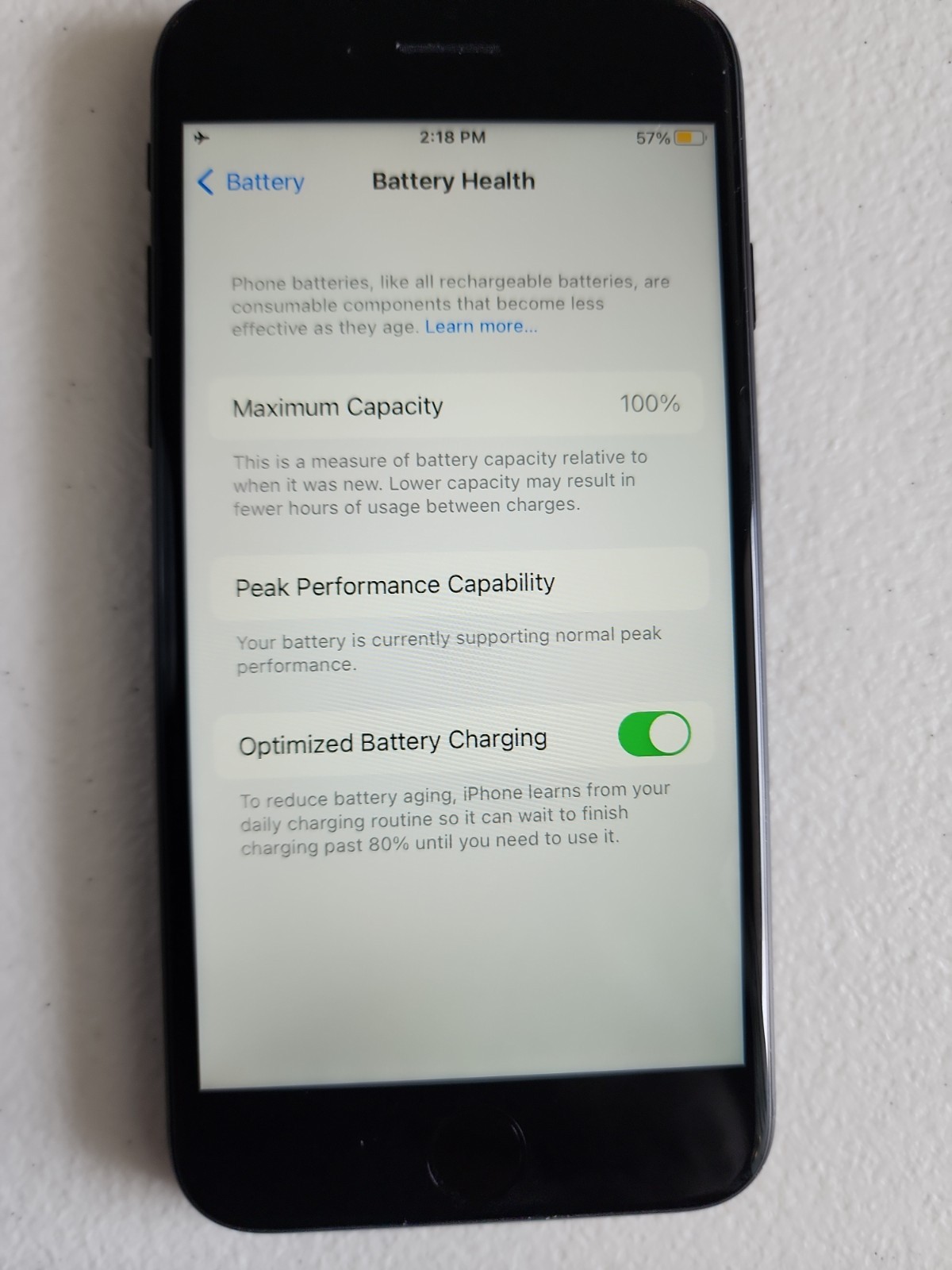 Apple iPhone 7 Unlocked, BLACK, Battery 100%