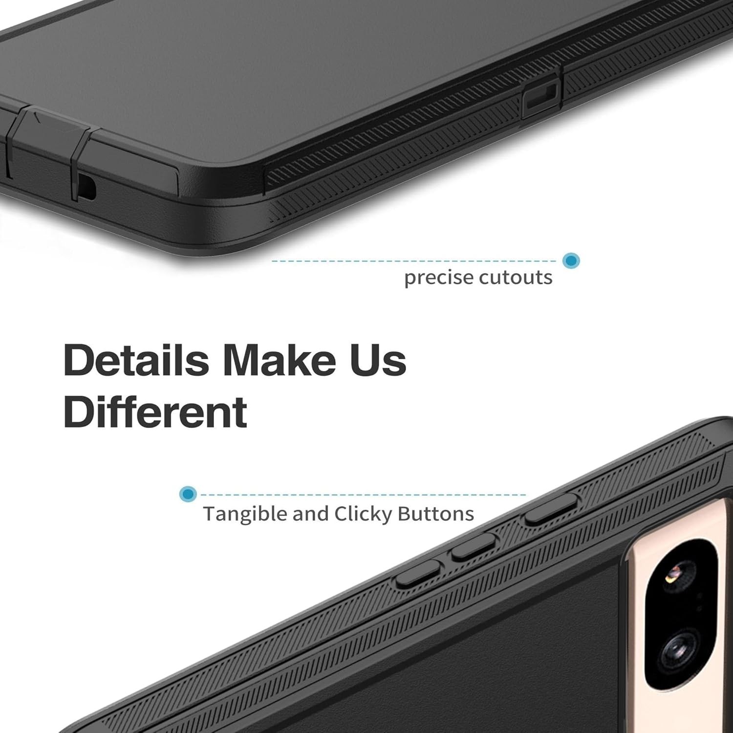 For Google Pixel 8a Case Heavy Duty Rugged Shockproof Protective Defender Cover
