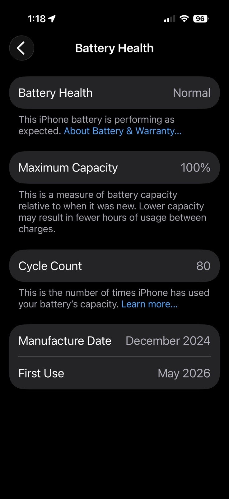 iphone 16 pro unlocked 256gb Only 80 Cycles! White